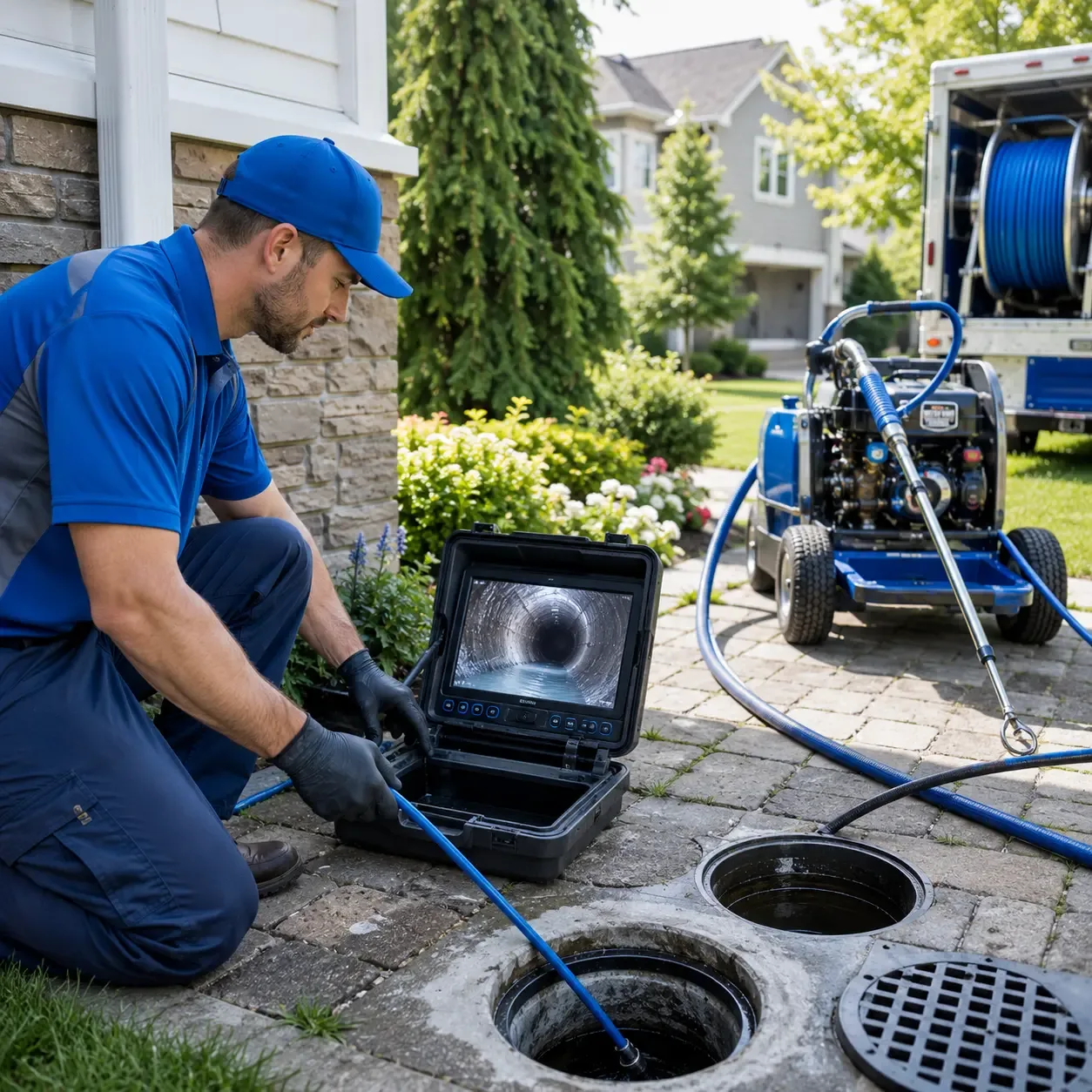 Outdoor drain cleaning professionals serving Pillow, PA